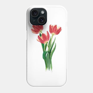 Red tulips Phone Case