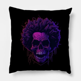 Afro Skull Pillow