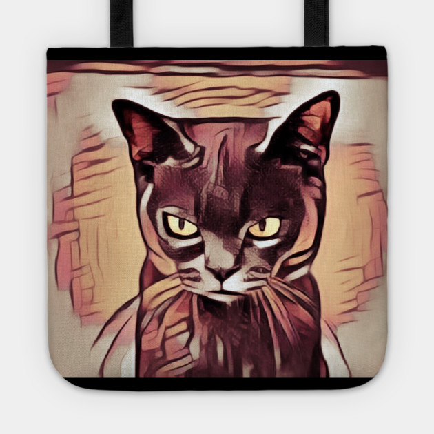 Black Cat Black Cat Tote Bag Teepublic Uk