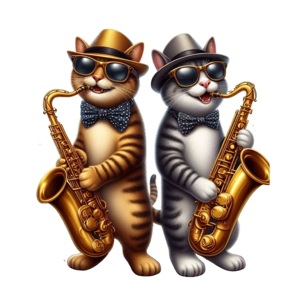Jazz Cat by GalaxyGraffiti