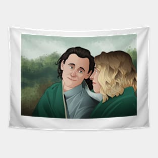 Lovedaggers: Blanket Cuddles Tapestry