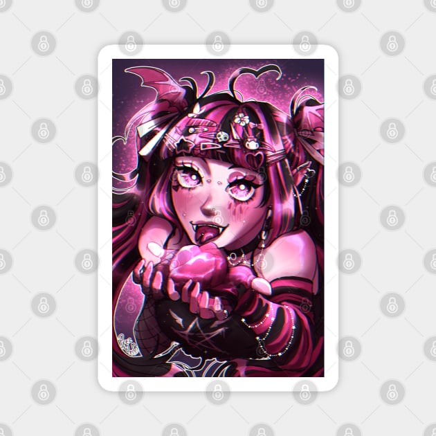 Eat your heart out, Draculaura! Magnet by Prezweeb Artworks