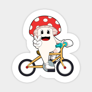 Mushroom with Bicycle Magnet