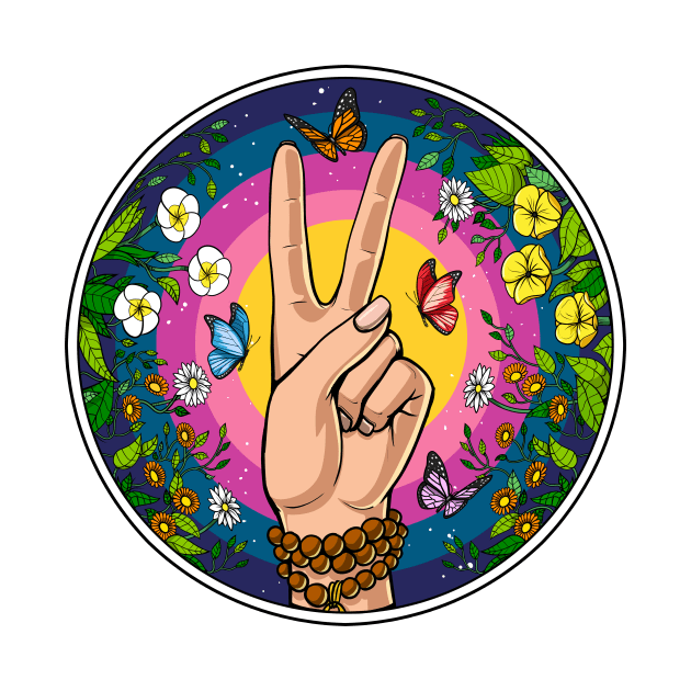 Hippie Peace by underheaven