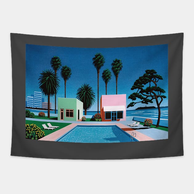 Hiroshi Nagai Tapestry by QualityArtFirst