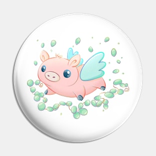 Flying lil'piggy Pin