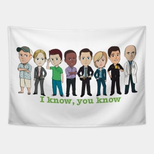 I know, you know Team Psych chibi Tapestry