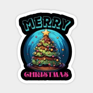 Christmas tree cake, merry christmas, usa Magnet