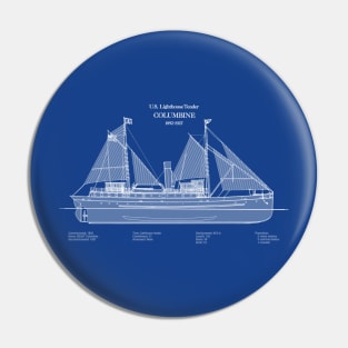 Columbine Lighthouse Tender United States Coast Guard - ABDpng Pin
