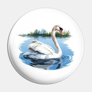 White Swan Pin