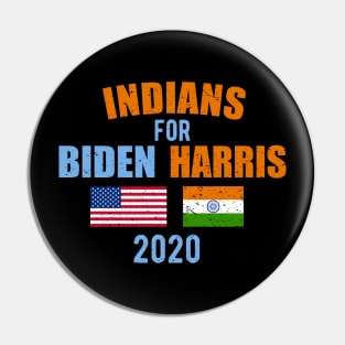 Indians For Biden Harris 2020 Joe Kamala 2020 Pin