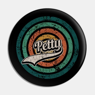 Petty // Retro Circle Crack Vintage Pin