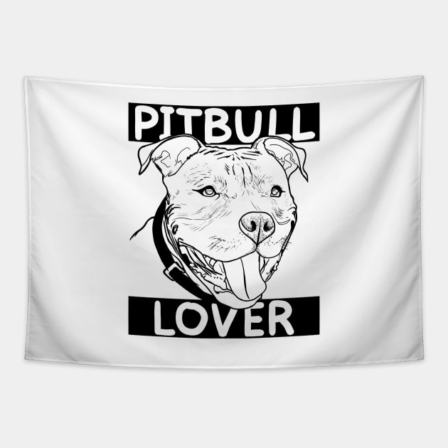 Pitbull lover Tapestry by Hot-Mess-Zone