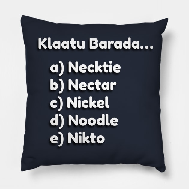 Army of Darkness Multiple Choice Pillow by LP Designs