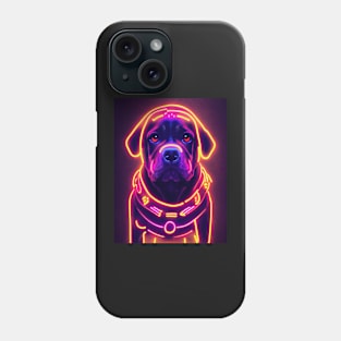 Dog Halloween Neon T-Shirt Phone Case