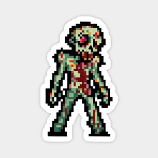 Zombie Pixel Art Magnet