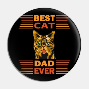 Best Cat Dad Ever Pin