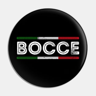 Bocce Italy Flag Petanque Italian Pride Pallino Boccia Pin