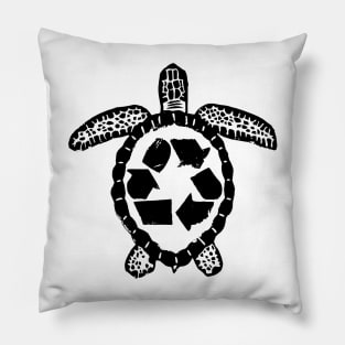 Recycle Sea Turtle Pillow