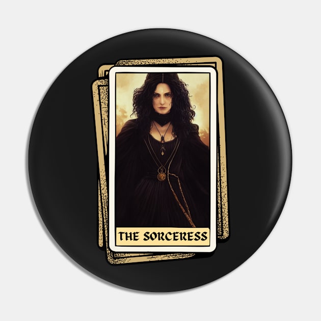 The Sorceress Tarot Card - Yen - Fantasy - Witcher Pin by Fenay-Designs