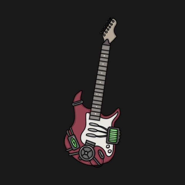 Sally Face Guitar by elfenthusiast