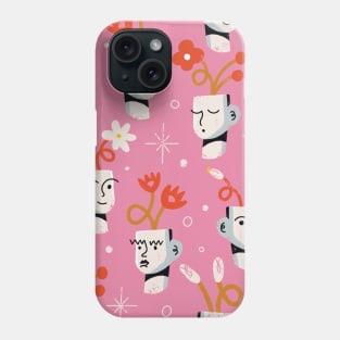 Flowers´s heads pattern Phone Case