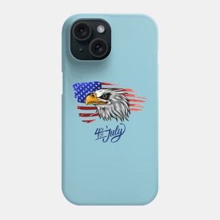 American Eagle Flag Patriotic Graphic 4th of July Phone Case