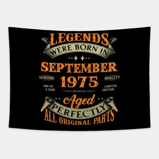 48th Birthday Gift Legends Born In September 1975 48 Years Old Tapestry