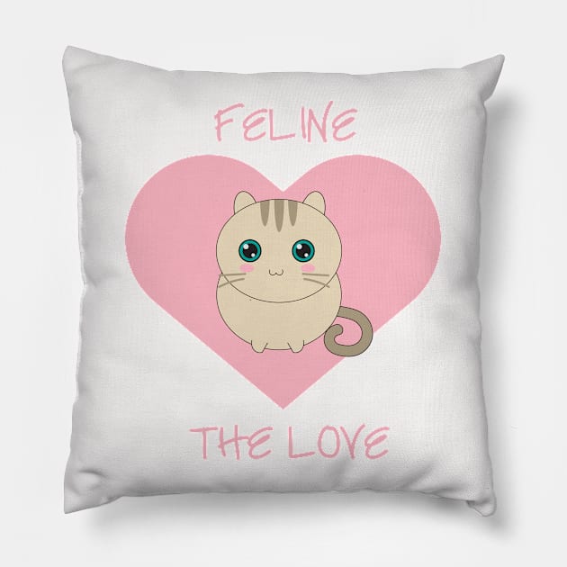 Feline the Love Pillow by Tiomio