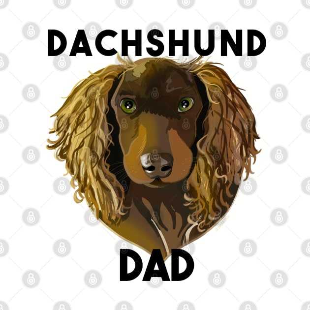 Dachshund Dad by AnnaDreamsArt