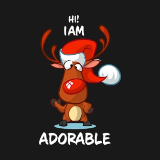 I Am Adorable Reindeer Matching Group T-Shirt