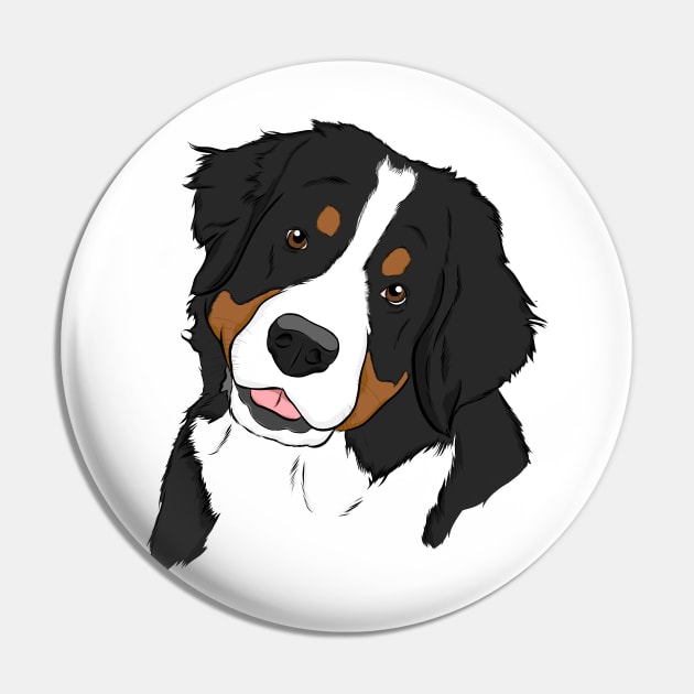 Bernese Mountain Dog Pin by rmcbuckeye