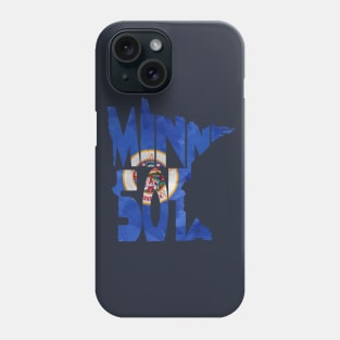 Minnesota Typo Map Phone Case