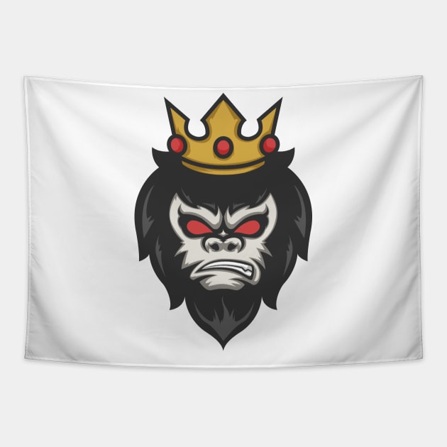 The true King - Gorilla Tapestry by Shirtbubble