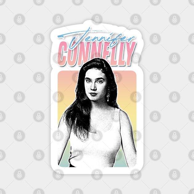 Jennifer Connelly // Retro Style Fan Design Magnet by DankFutura