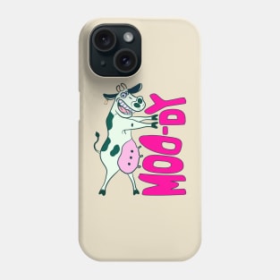 funny cow moody Phone Case