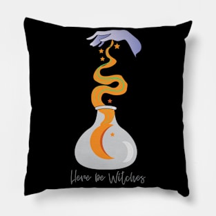 Here be witches Pillow