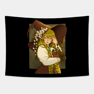 Green Witch Tapestry