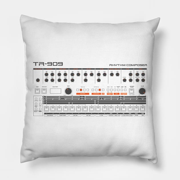 909 White Pillow by rodgersdameron