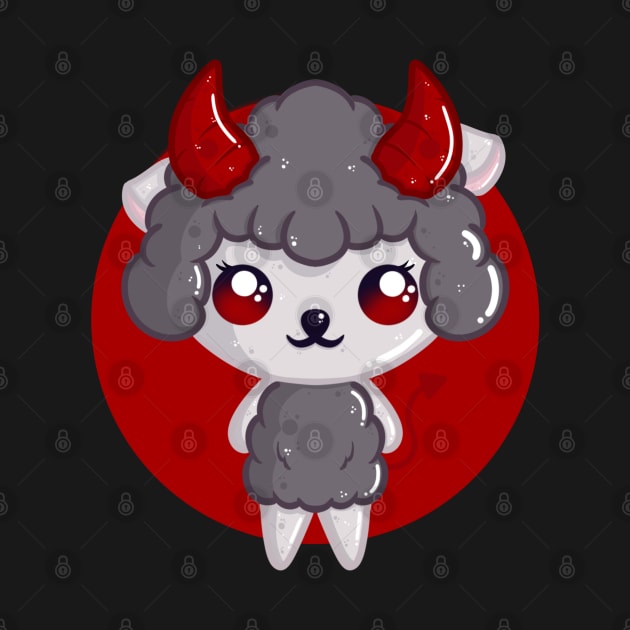 Cute Little Devil Sheep by LittleBearBlue