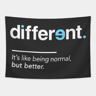 Be Different Shirt for Autism Awareness Month Tapestry