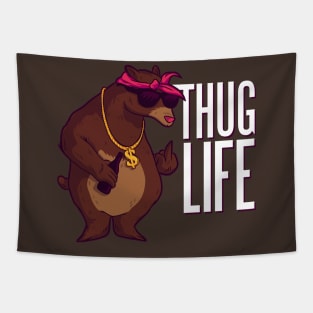 BEAR THUG LIFE Tapestry