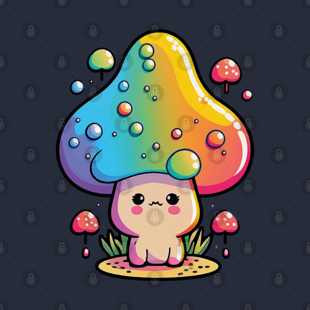 Trippy Mushroom, Chow Character, magic world by thedoomseed