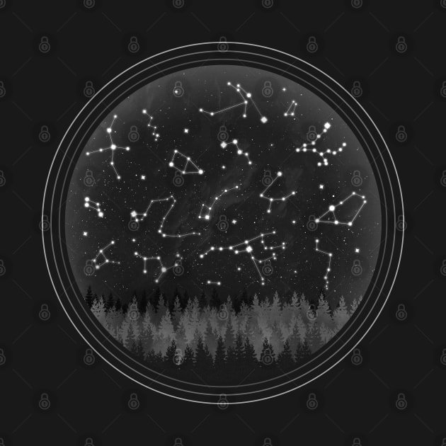 Constellations - B&W Edition by Lumos19Studio