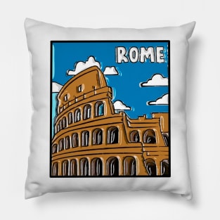 Rome Italy Decal Pillow