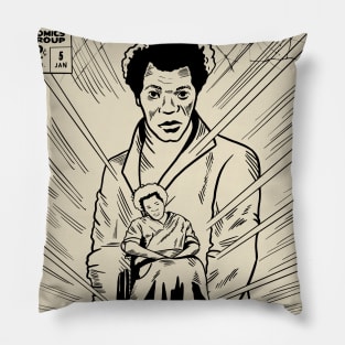 Mr. Glass Comic B/W Pillow