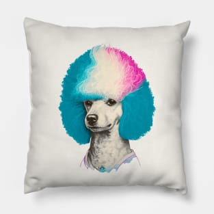 80s Style Bouffant Poodle Pillow