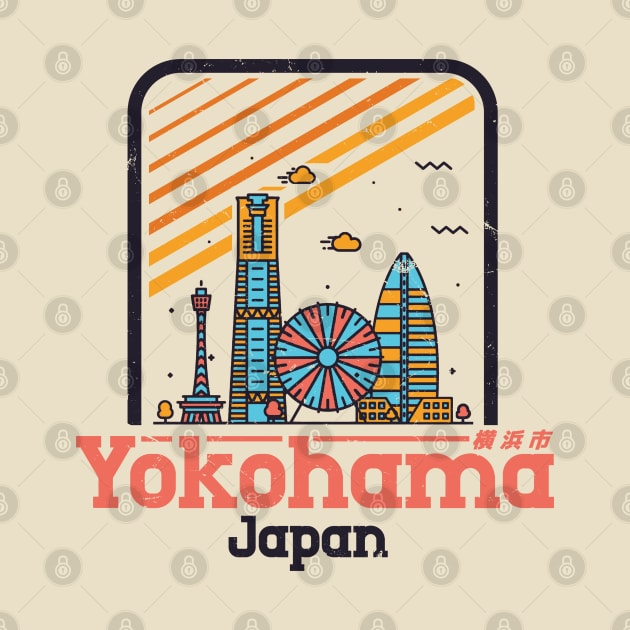 Yokohama, Japan City Vintage by Issho Ni