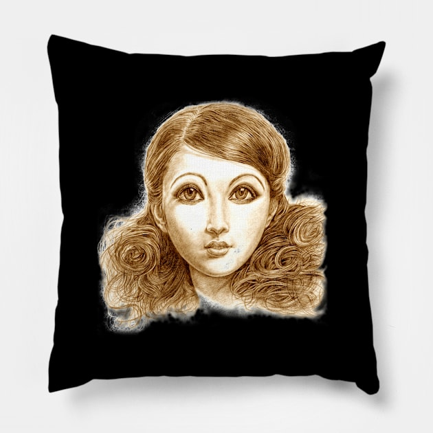 Manga doll hand drawn Pillow by tsign703