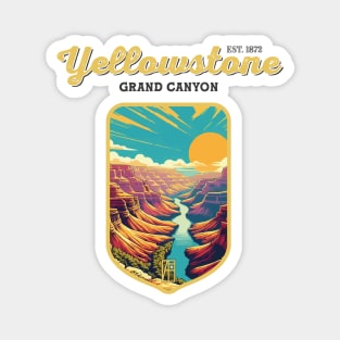 USA - NATIONAL PARK - YELLOWSTONE Grand Canyon of the Yellowstone - 8 Magnet